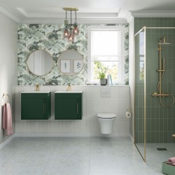 Nara 510mm(w) Floor Standing Unit Inc. Basin - Matt Antique Rose