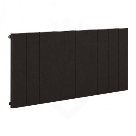 Carisa Elvino Black Aluminium Radiator - 1245 x 600mm