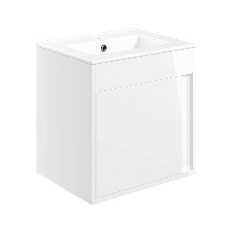 Nara 510mm(w) Wall Hung Unit Inc. Basin - White Gloss Nara 510mm(w) Wall Hung Unit Inc. Basin - White Gloss
