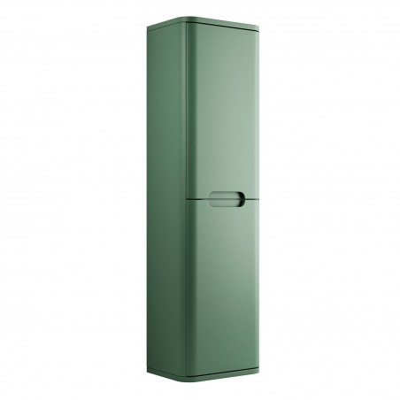 Kyoto 350mm(w) 2 Door Wall Hung Tall Unit - Matt Sage Green
