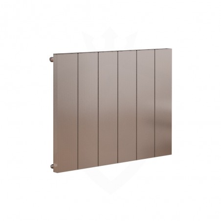 Carisa Elvino Polished Aluminium Radiator - 745 x 600mm