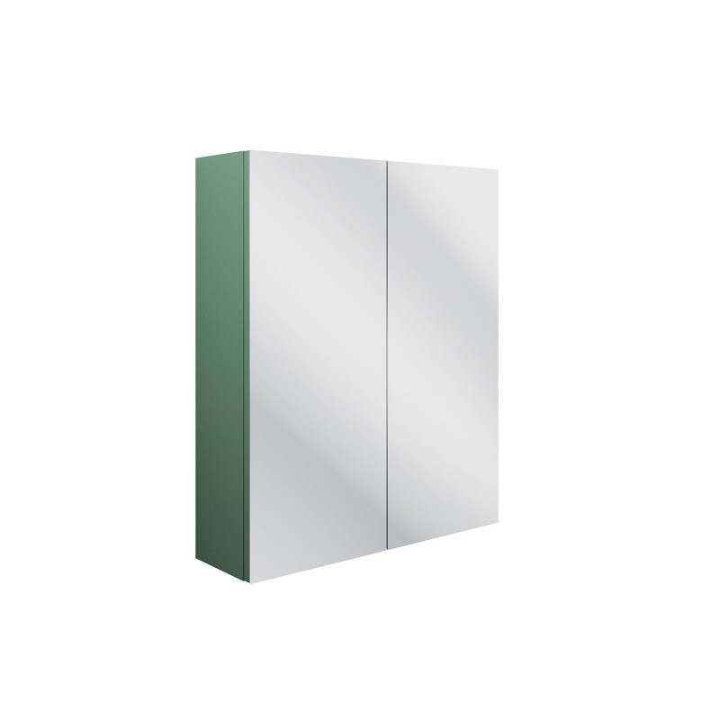 Kobe 600mm(w) 2 Door Mirrored Wall Unit - Matt Sage Green Kobe 600mm(w) 2 Door Mirrored Wall Unit - Matt Sage Green