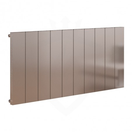 Carisa Elvino Polished Aluminium Radiator - 1245 x 600mm