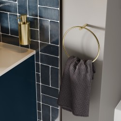 Yamagata 610mm(w) 2 Drawer Wall Unit & Basin - Matt Deep Blue