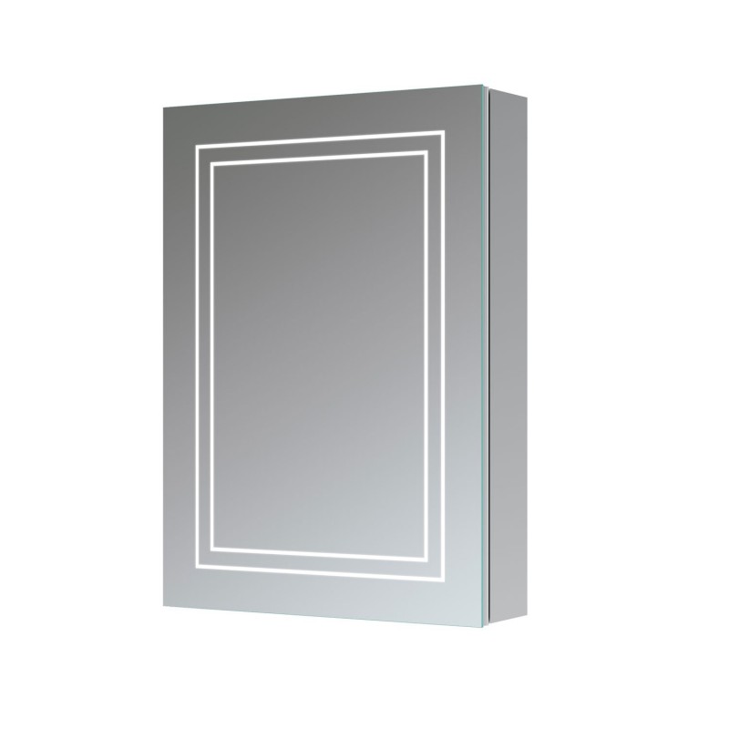 California 500mm(w) 1 Door Front-Lit LED Mirror Cabinet California 500mm(w) 1 Door Front-Lit LED Mirror Cabinet