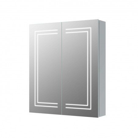 California 600mm(w) 2 Door Front-Lit LED Mirror Cabinet