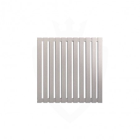 Carisa Sarp Brushed Stainless Steel Radiator - 590 x 600mm