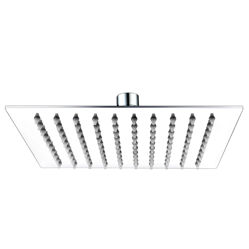 Ultra Slim Square 200mm Showerhead - Stainless Steel