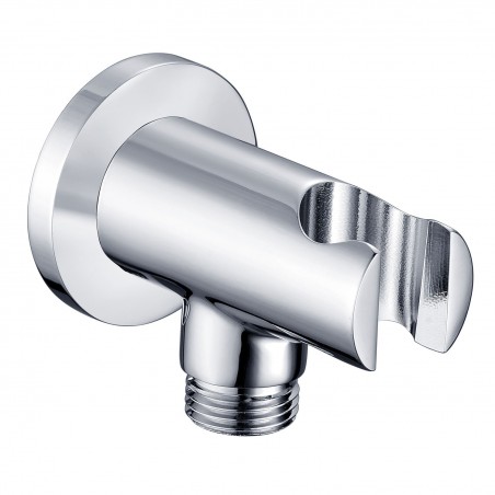 Handset Wall Bracket With Wall Outlet - Round