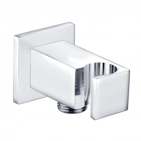 Handset Wall Bracket With Wall Outlet - Square