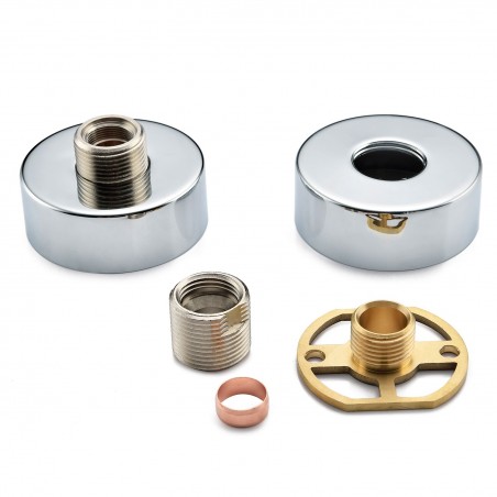 Exposed Shower Valve Fast Fitting Kit Round (Pair)