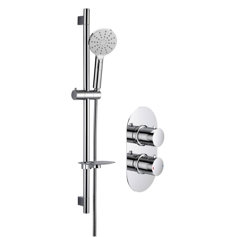 Seville Shower Pack One - Twin Single Outlet With Riser Kit