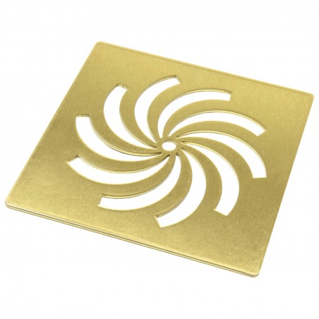 25mm(h) Designer Shower Tray Waste - Brushed Brass