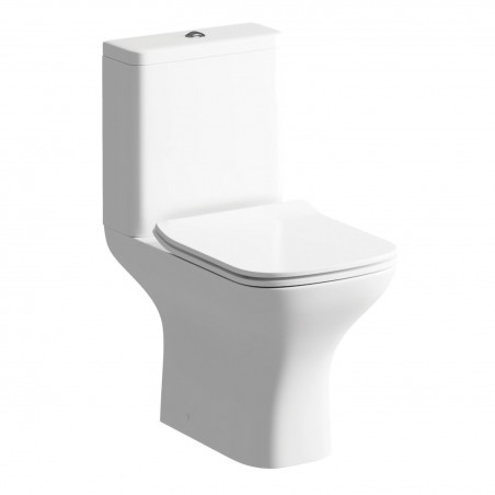 Parma Closed Coupled Open Back WC & Slim Soft Close Seat