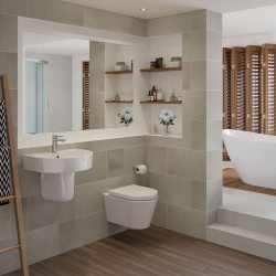 Milan Rimless Wall Hung WC & Soft Close Seat