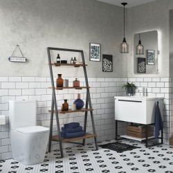 Messina Rimless Closed Coupled Comfort Height WC & Soft Close Seat