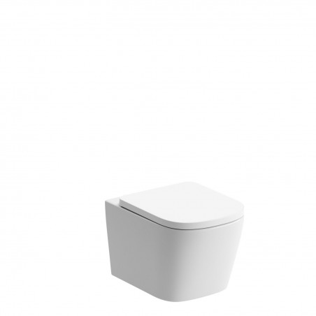 Messina Rimless Wall Hung WC & Soft Close Seat