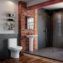 Parma Back To Wall WC & Wrapover Soft Close Seat