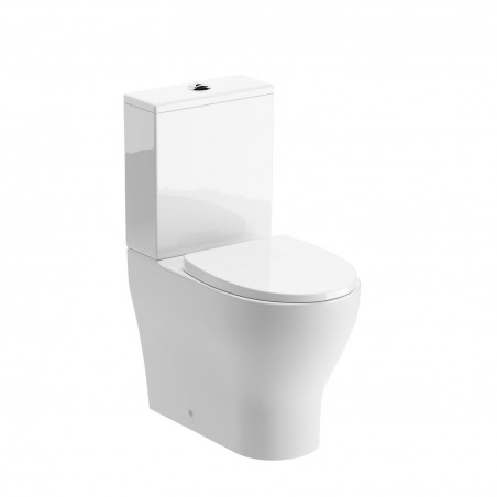 Trento Rimless Closed Coupled Fully Shrouded WC & Soft Close Seat