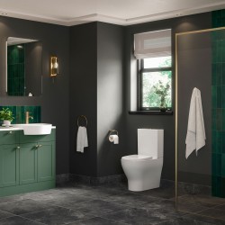 Trento Rimless Closed Coupled Fully Shrouded WC & Soft Close Seat