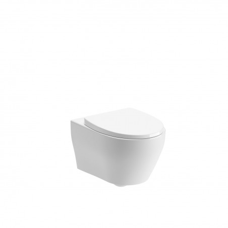 Trento Rimless Wall Hung WC & Soft Close Seat