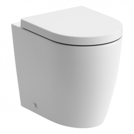 Milan Rimless Back To Wall Comfort Height WC & Soft Close Seat