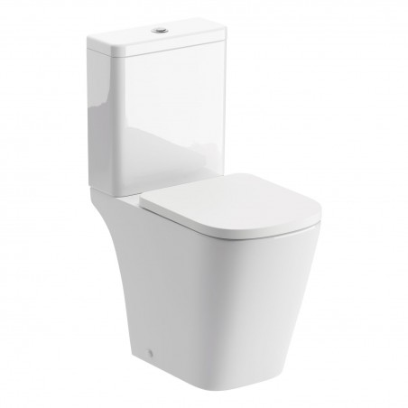 Messina Rimless Closed Coupled Part Shrouded Short Projection WC & Soft Close Seat