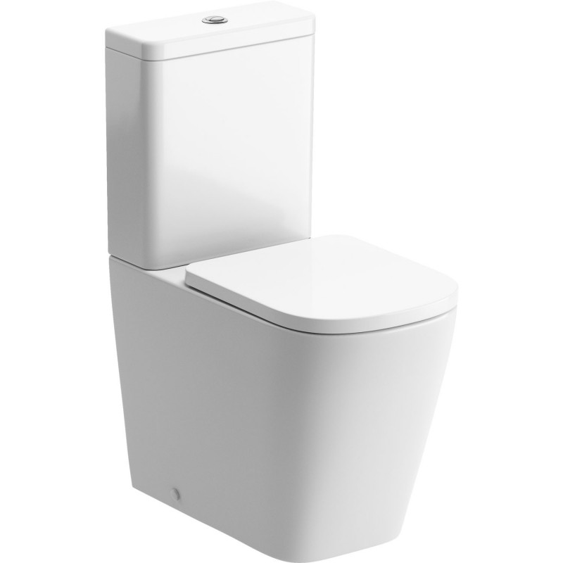 Messina Rimless Closed Coupled Fully Shrouded Short Projection WC & Soft Close Seat Messina Rimless Closed Coupled Fully Shrouded Short Projection WC & Soft Close Seat