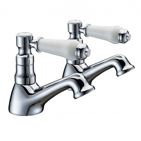 Gallileo Bath Pillar Taps - Chrome
