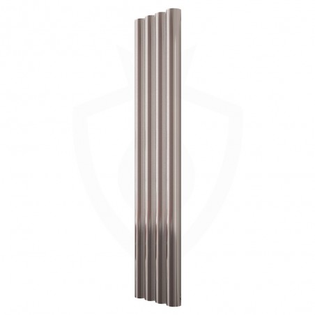 Carisa Otto Polished Aluminium Radiator - 315 x 1800mm