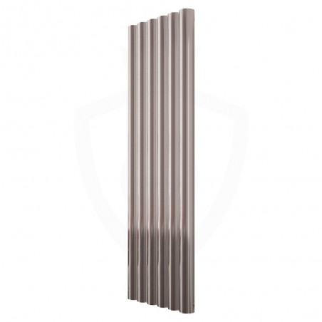 Carisa Otto Polished Aluminium Radiator - 475 x 1800mm