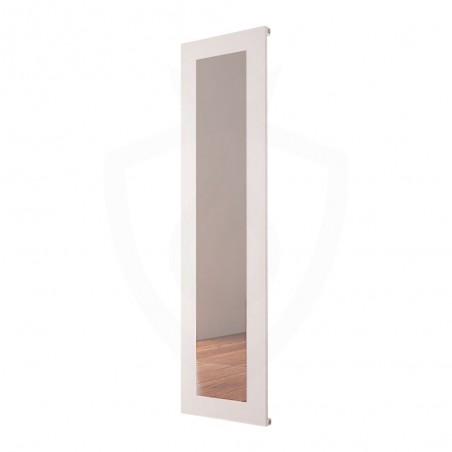 Carisa Quadro White Aluminium Mirror Radiator - 470 x 1800mm