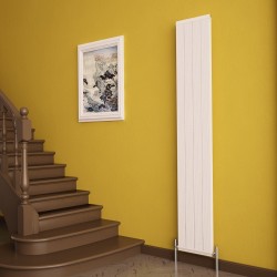 Carisa Elite White Aluminium Radiator - 295 x 1800mm - Installed