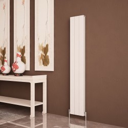 Carisa Nemo Double White Aluminium Radiator - 280 x 1800mm - Installed
