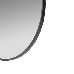 Virginia Round Bathroom Mirrors - Matt Black