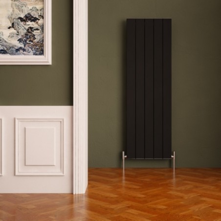 Carisa Nemo Black Aluminium Radiator - 470 x 1800mm