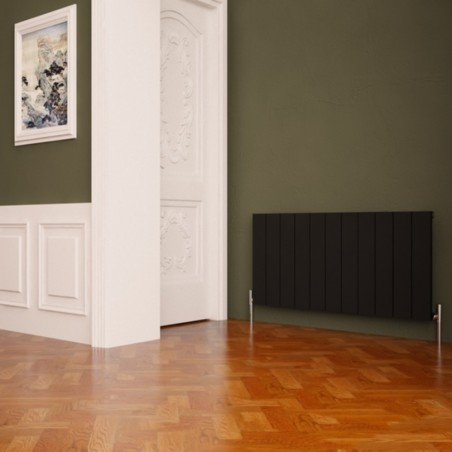 Carisa Nemo Black Aluminium Radiator - 850 x 600mm