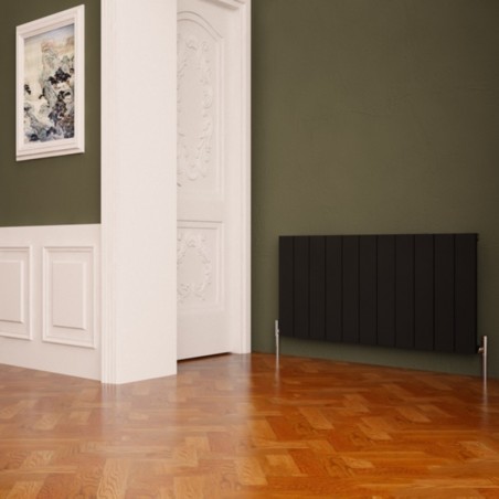 Carisa Nemo Black Aluminium Radiator - 850 x 600mm