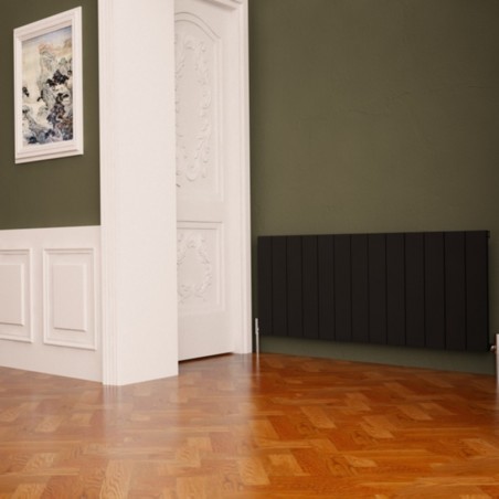 Carisa Nemo Black Aluminium Radiator - 1230 x 600mm