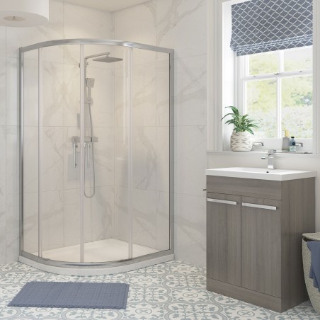 Elin Framed 2 Door Offset Quadrant Shower Enclosure