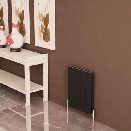 Carisa Nemo Double Black Aluminium Radiator - 470 x 600mm