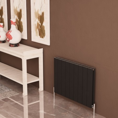 Carisa Nemo Double Black Aluminium Radiator - 850 x 600mm