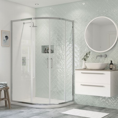 Ceri Framed 2 Door Offset Quadrant Shower Enclosures