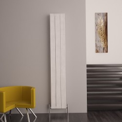 Carisa Monza White Aluminium Radiator - 280 x 1800mm - Installed