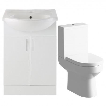 Kanazawa 550mm Vanity & Close Coupled Toilet Pack