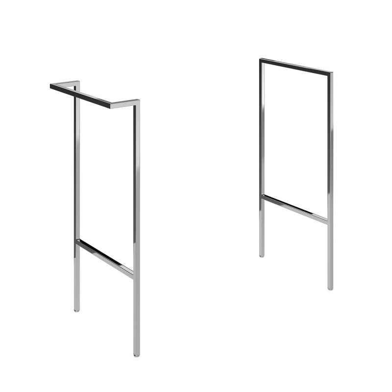 Yamagata Optional Frame with Integrated Towel Rail - Chrome