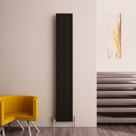 Carisa Monza Black Aluminium Radiator - 280 x 1800mm