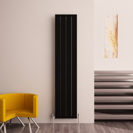 Carisa Monza Black Aluminium Radiator - 375 x 1800mm