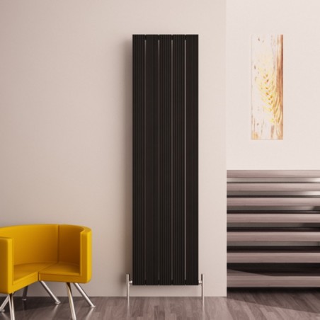 Carisa Monza Black Aluminium Radiator - 470 x 1800mm