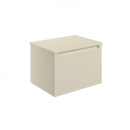 Kanto 600mm (W) x 413mm (H) x 460mm (D) Wall Hung 1 Drawer Basin Unit & Worktop - Matt Cotton